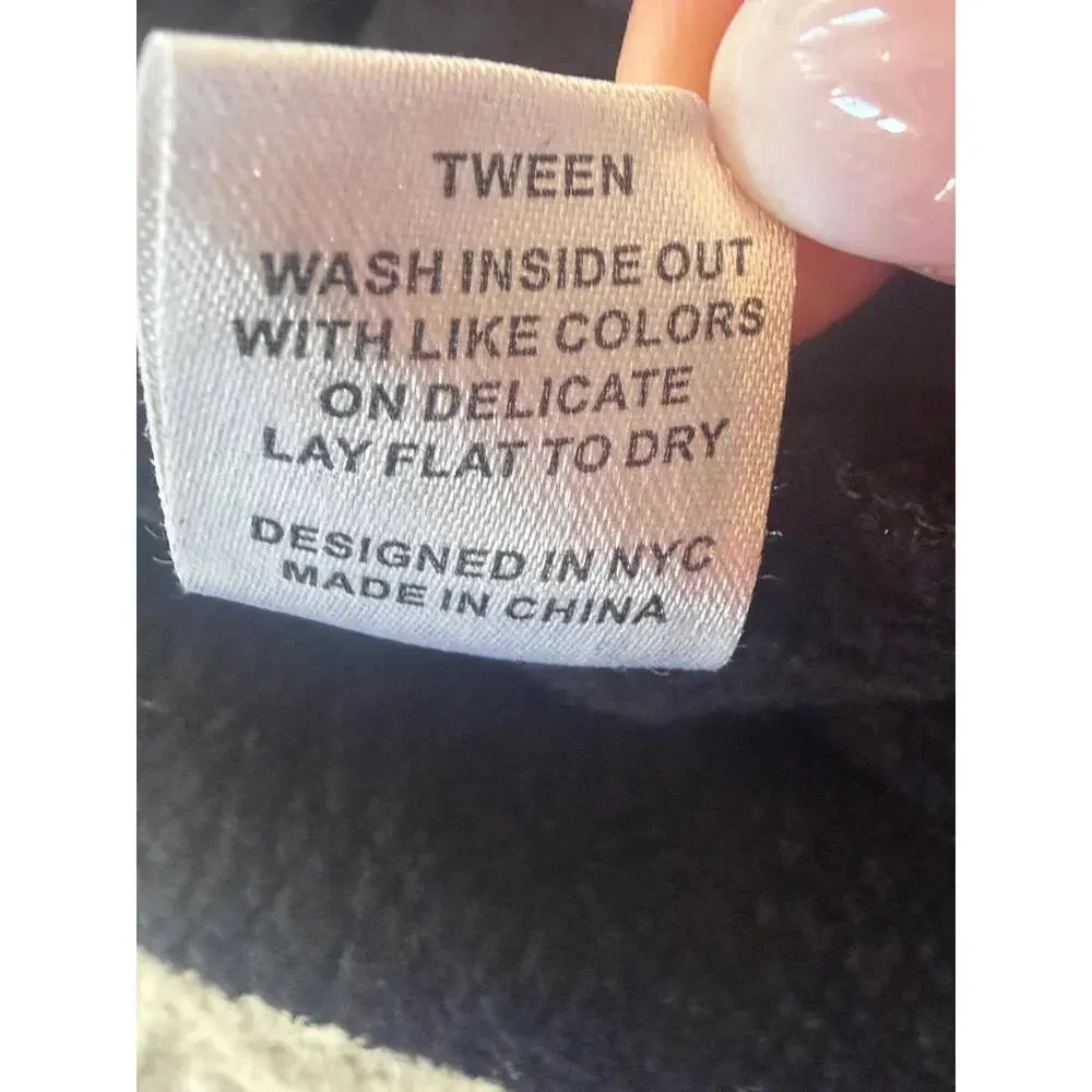KatieJ NYC Tween Black‎ Dylan Sweat Shorts Girls Size Small (8-10)